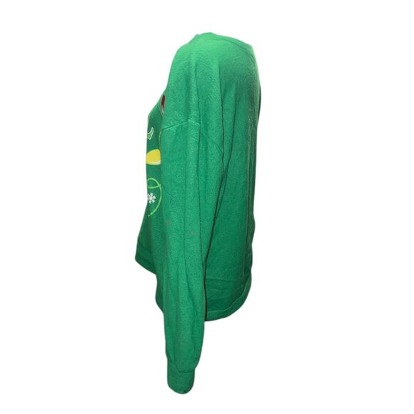Dont Get Your Tinsel In A Tangle Green Christmas Sweatshirt Sz 20 Wide (2XL) Wom - Picture 3 of 9